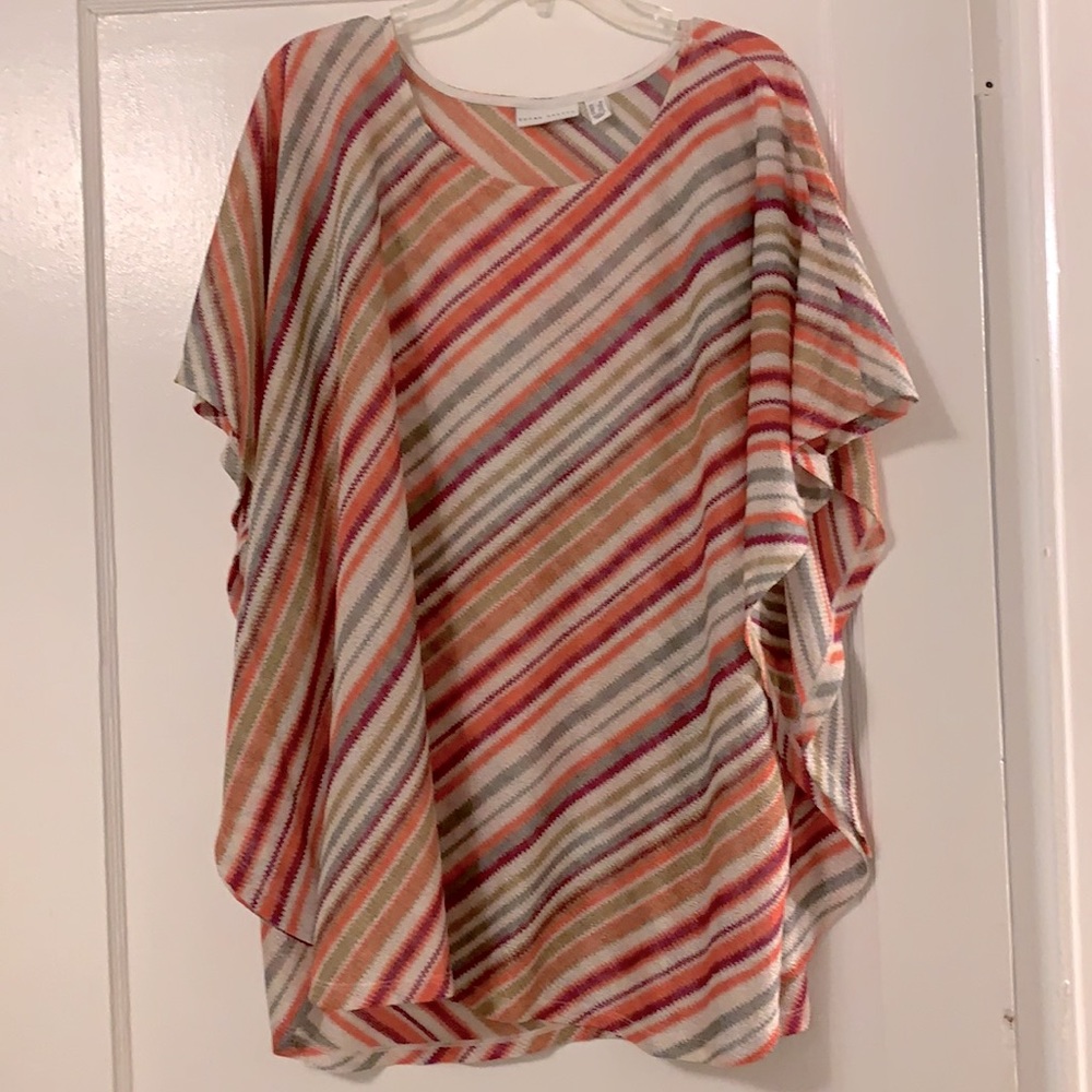 Susan Graver Tunic Knit Bat Sleeve Long Blouse - Picture 13 of 13